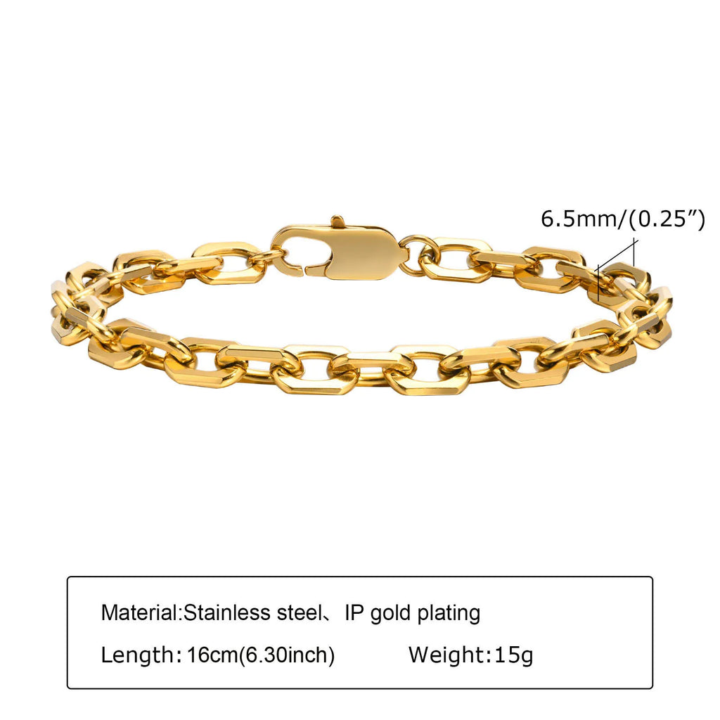 Bracelet trombone réglable – Acier inoxydable
