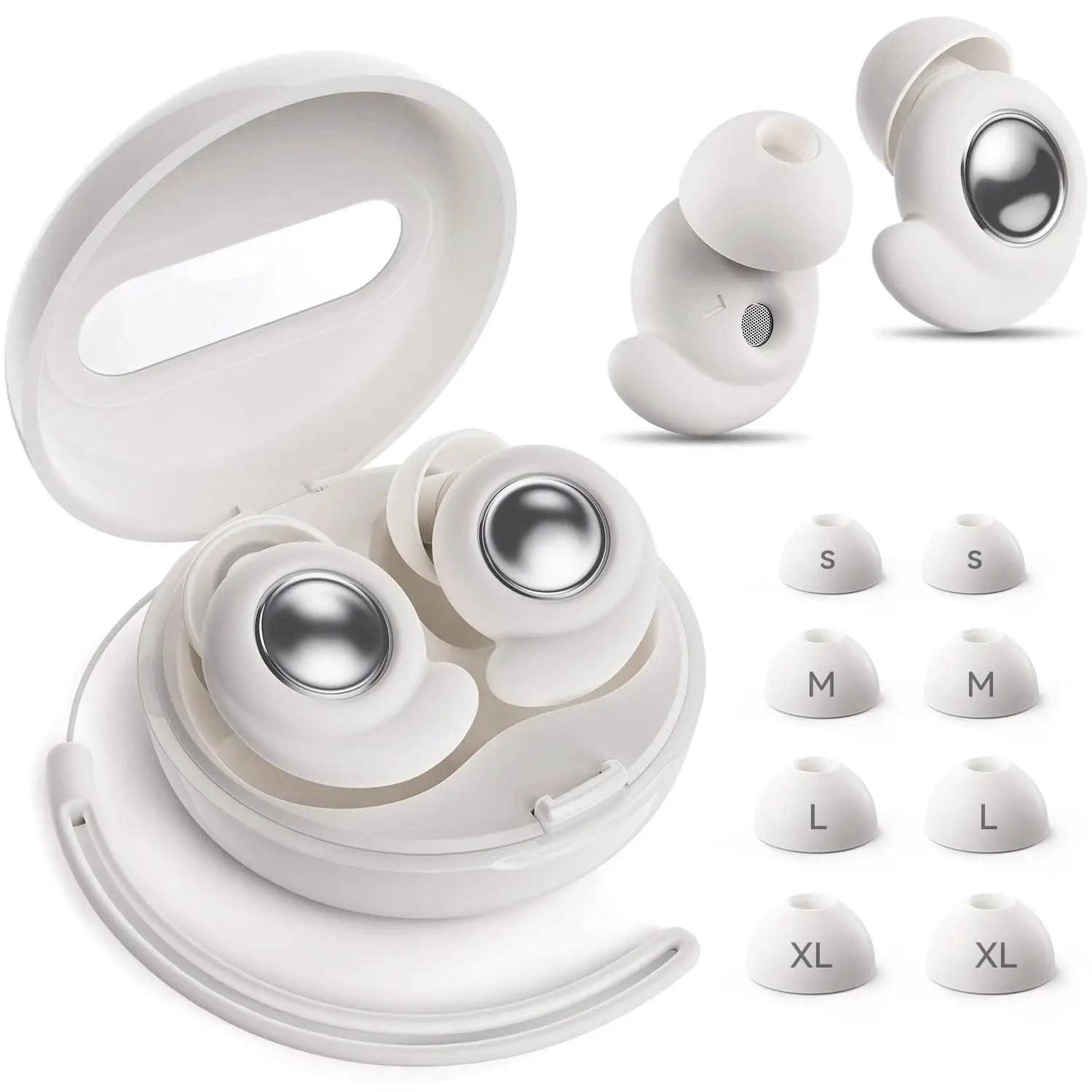 Bouchons d’oreille anti-bruit LSDLBoutique, pré-moulés, ensemble de 8 paires avec boîtier blanc