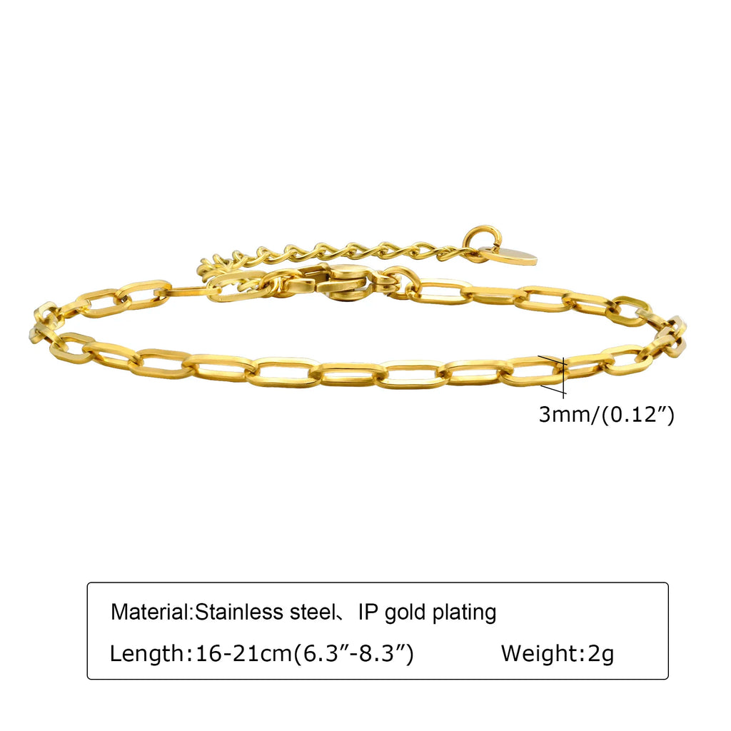 Bracelet trombone réglable – Acier inoxydable