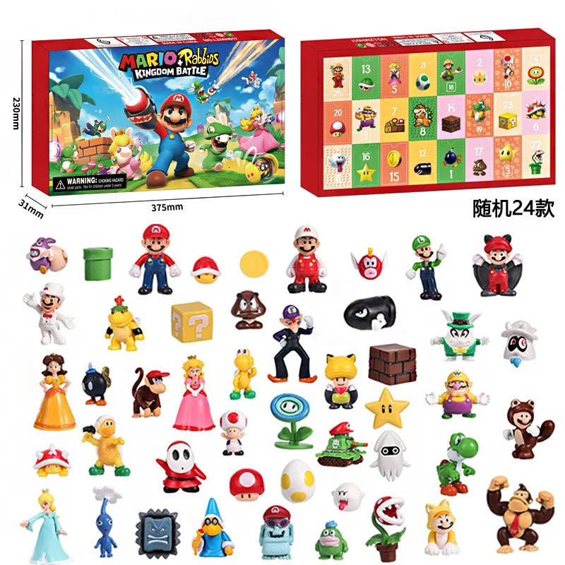 Calendrier de l Avent Mario 24 Figurines Jouets Anime et Action Figures Pour Enfants Fans Nintendo by LSDLBoutique.ch