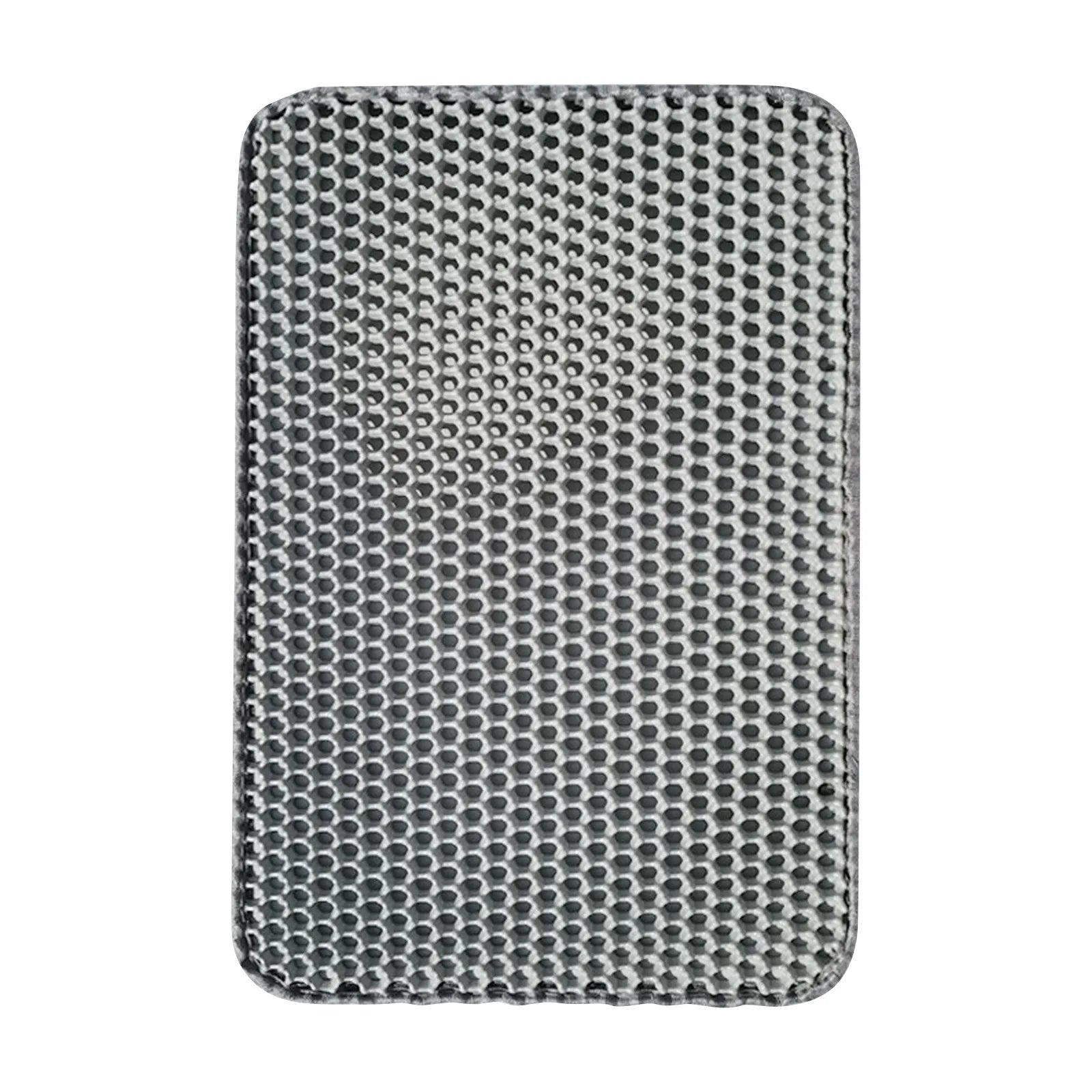 Cat Litter Mat Non Slip Big Pet Litter Box Filter Mat Double Layer Wear Resistant Waterproof Cat Litter Mat Pet Clean Supplies
