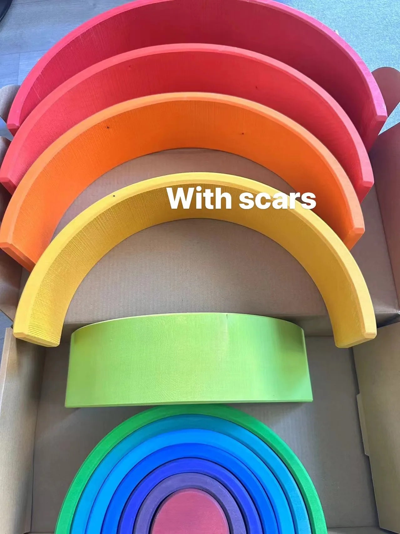 Jouets Bois Montessori Arc En Ciel Formes Empilables Tilleul Colorés Pour Développement Sensoriel Et Motricité by LSDLBoutique.ch
