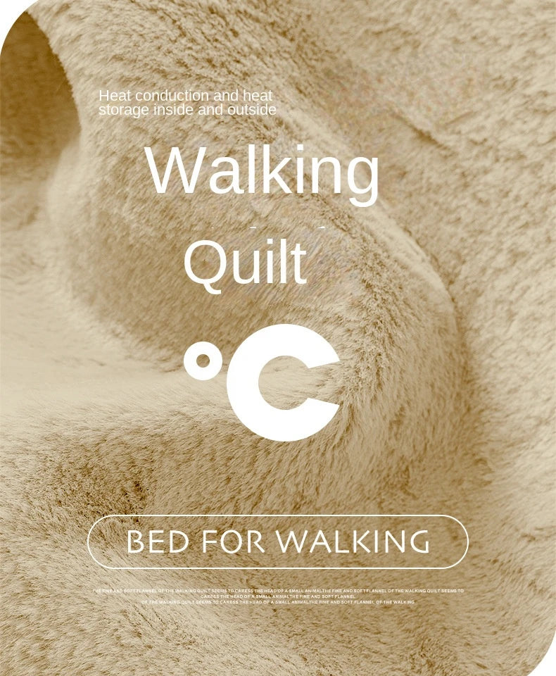 Mo Dou Pantoufles Imperméables en Peluche Unisexe Hiver