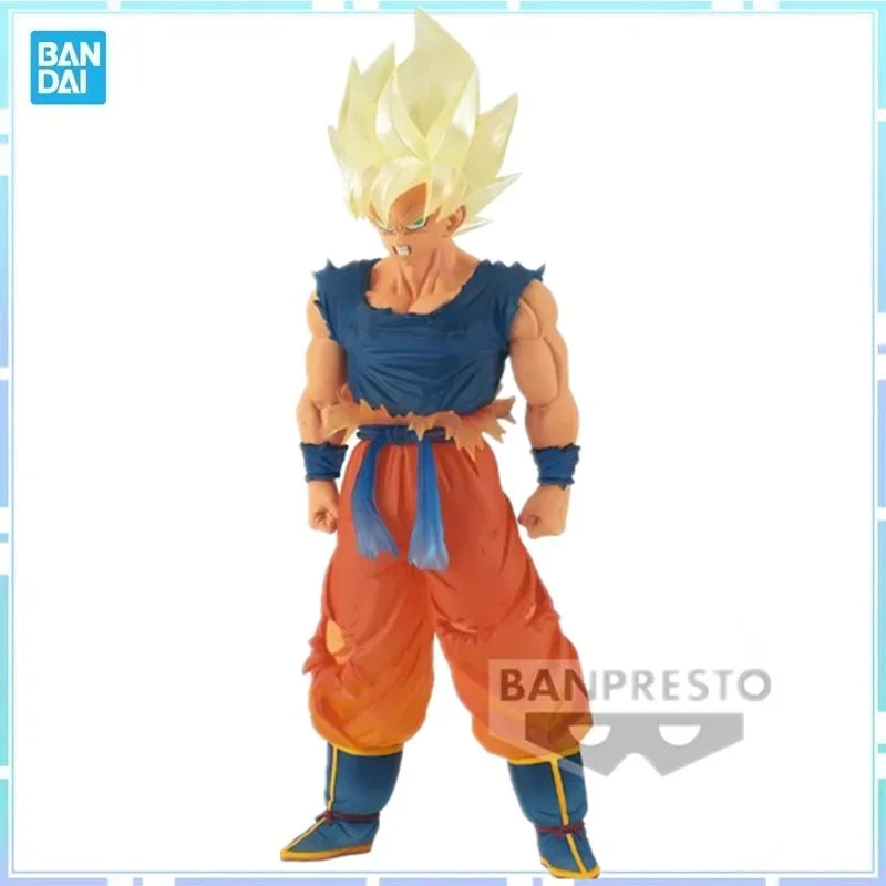 Bandai Original Banpresto Anime Dragon Ball Clearise Son Goku Super Saiyan PVC Action Figures Collection Model Toys
