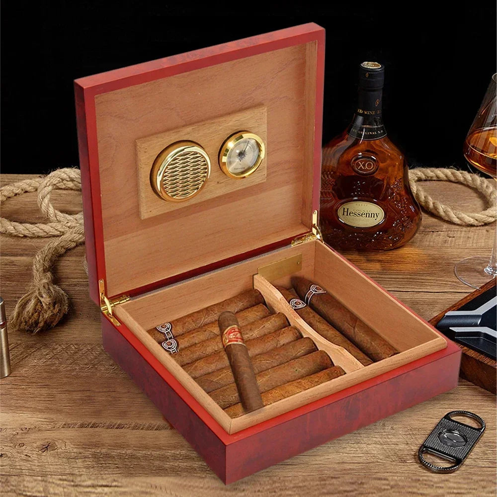 Premium wooden humidor, moisturized humidor, gift for your own use