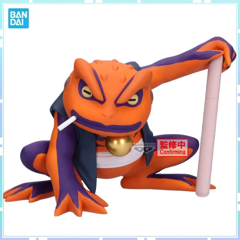 Bandai Original Banpresto Anime Naruto Shippuden Gamakichi PVC Collectible Figure Model Toy Gifts
