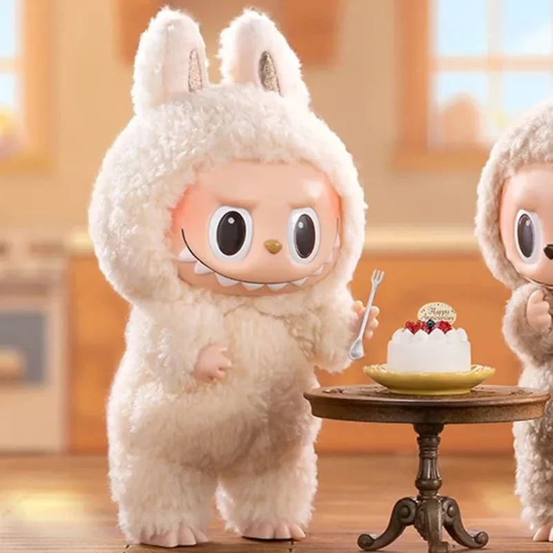 POP MART The Monsters Labubu Figurine Vinyle Marron Macaron