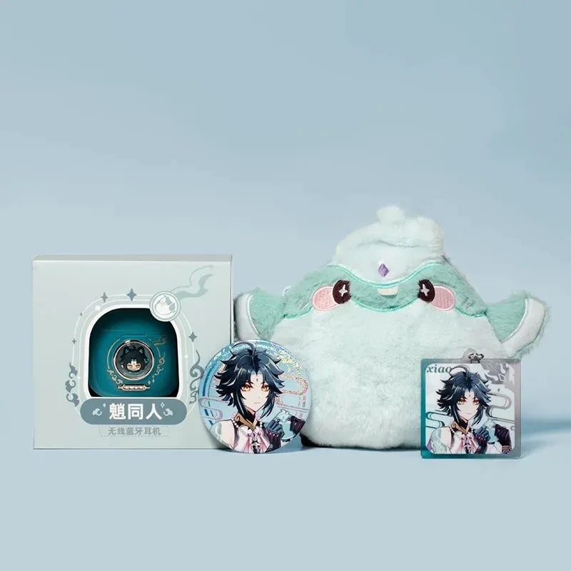 Venti Genshin Impact casque Anime cadeau mignon personnalisé HIFI Bluetooth 5.4 casque Cosplay actif suppression du bruit écouteurs