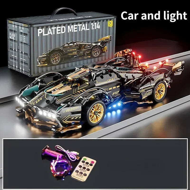 Roadster RC Voiture À Construire Tech Race 1 14e Noir Bloc Auto Bloquant ABS Version by LSDLBoutique.ch