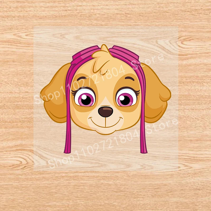 PAW Patrol-Autocollants de vêtements de dessin animé mignons, fer sur des patchs, autocollants de transfert de chaleur Anime Kawaii, cadeau de bricolage cool, fête de vacances by LSDLBoutique.ch