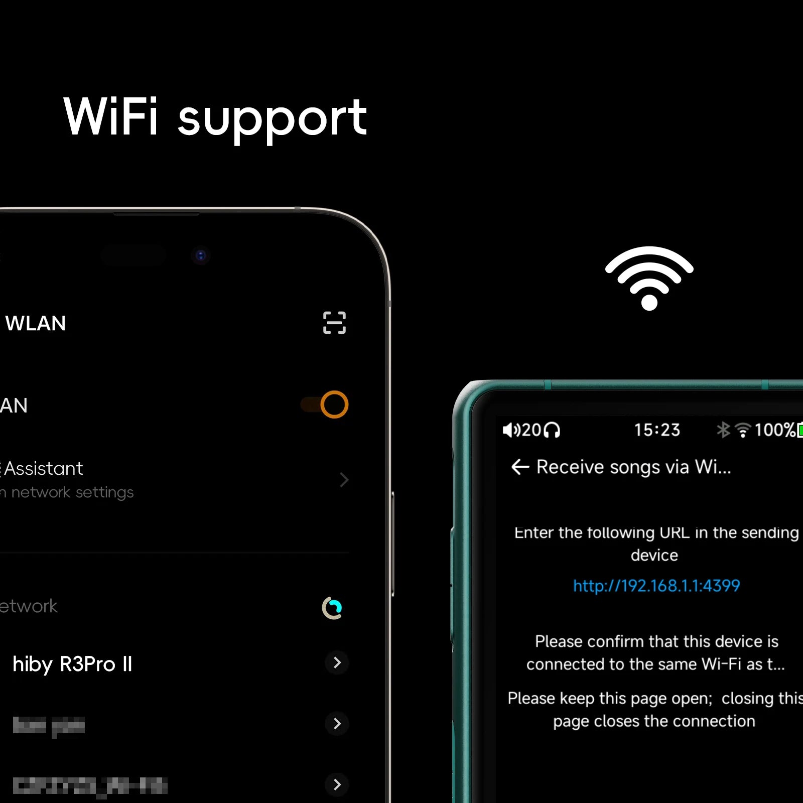 HiBy Lecteur HiFi Portable Double CS43198 DAC 4000mAh