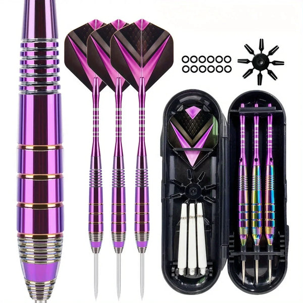 Pointes Métalliques Fléchettes Aluminium Violet 3 Pièces - LSDLBoutique