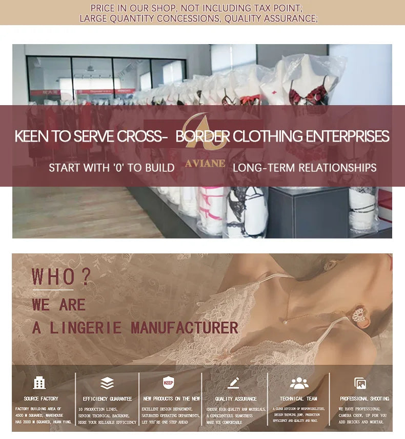 Léa's Secrets Lace Mesh Pleated Sheer Thong Lingerie Set