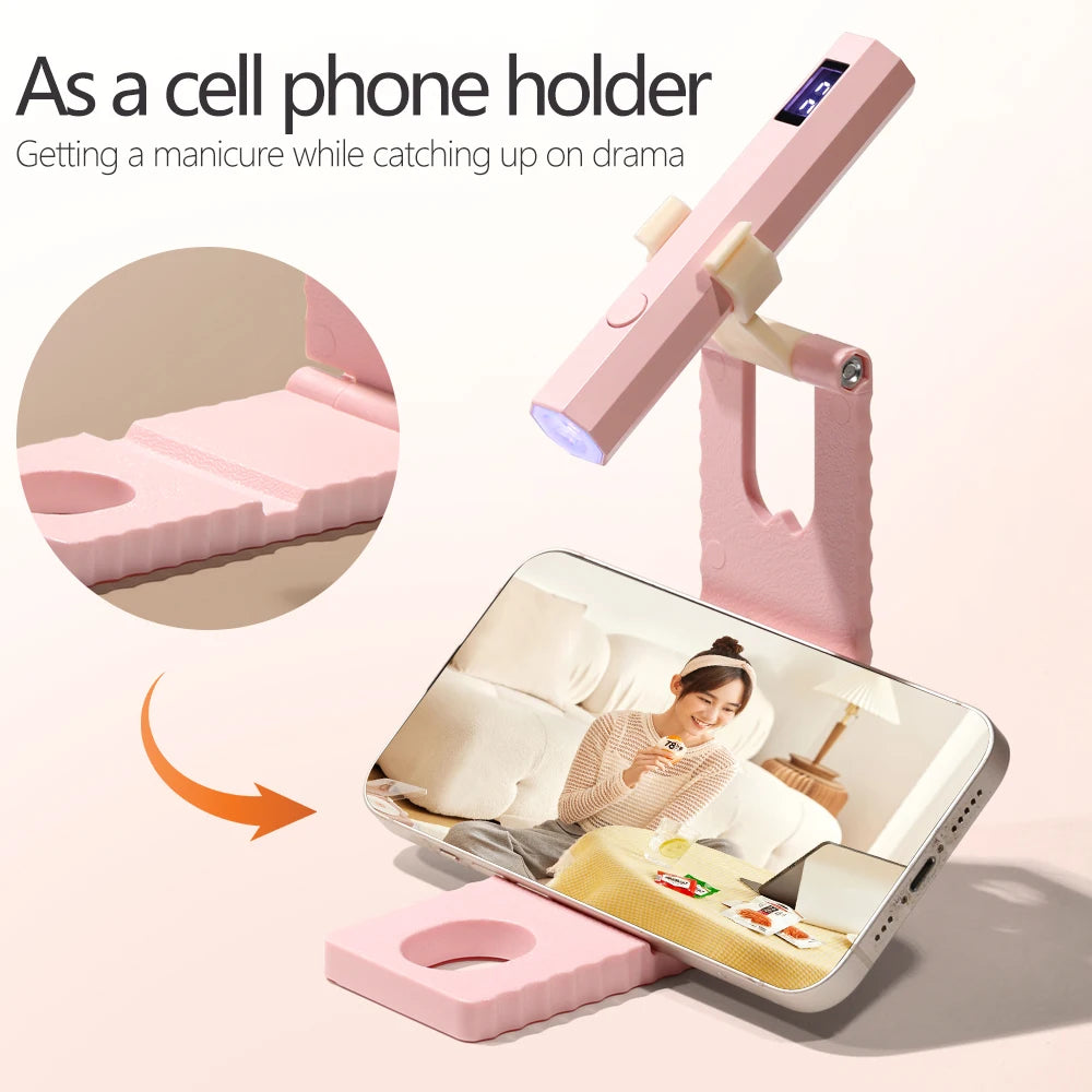 YIKOOLIN pratique lampe sèche-ongles à main UV/LED durcissement des ongles tout le vernis Gel outil d'art des ongles lampe à ongles rechargeable by LSDLBoutique.ch