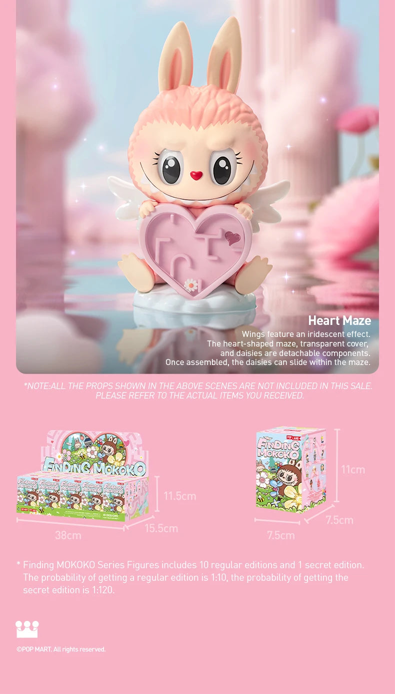 POP MART Mokoko Figurine PV Blind Box Kawaii Collection