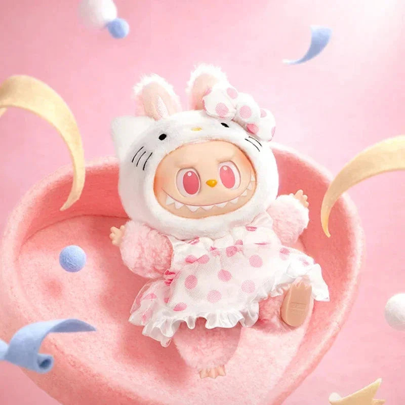 POP MART Porte-clé Peluche Labubu Hello Kitty - Sanrio Characters Series