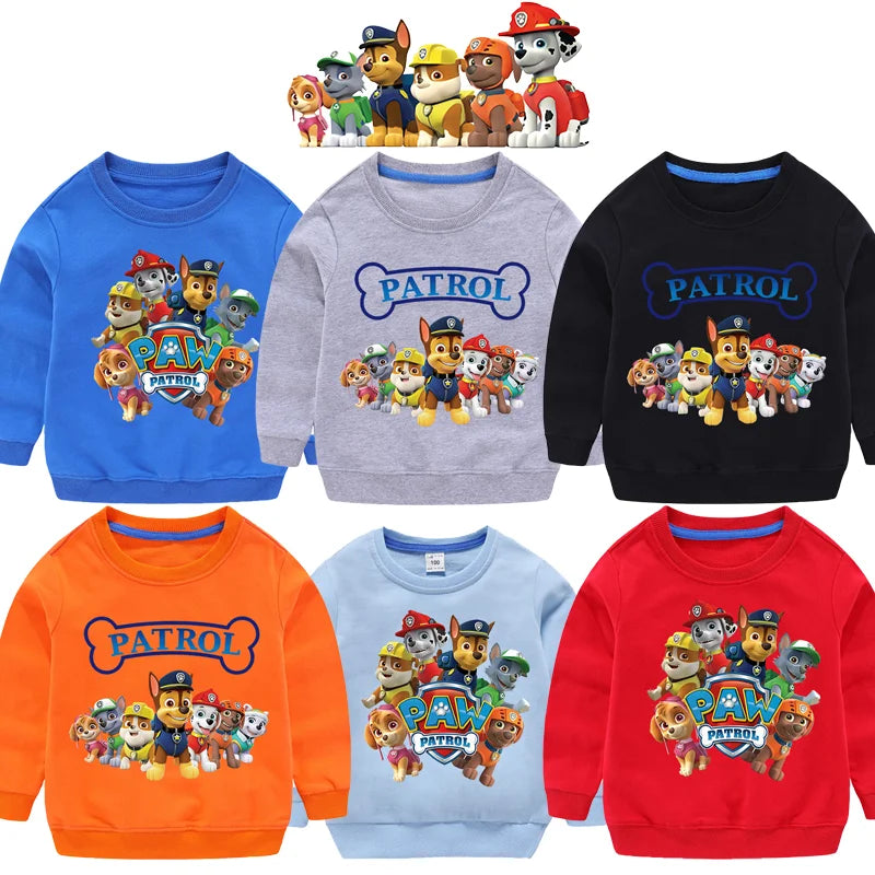 Sweat-shirt à capuche pour Sport, mignon, Paw Patrol, décontracté, dessin animé Paw Patrol, Patchwork, pull, automne, vêtements de Sport, cadeaux d'anniversaire, 2024 by LSDLBoutique.ch