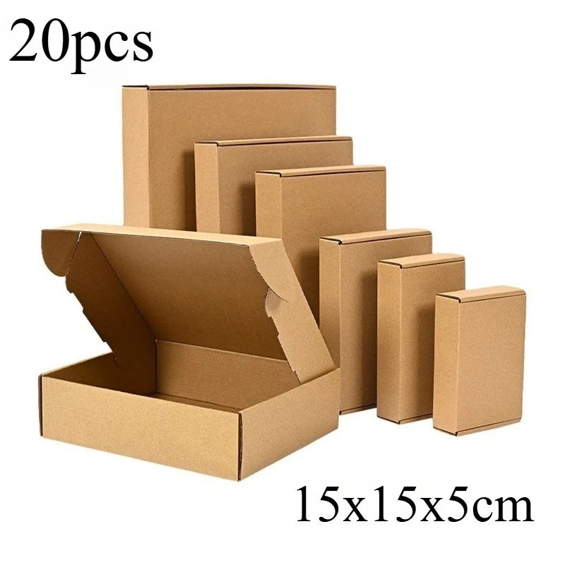 Brown Corrugated Mailer Box Shipping Packs 5 10 20