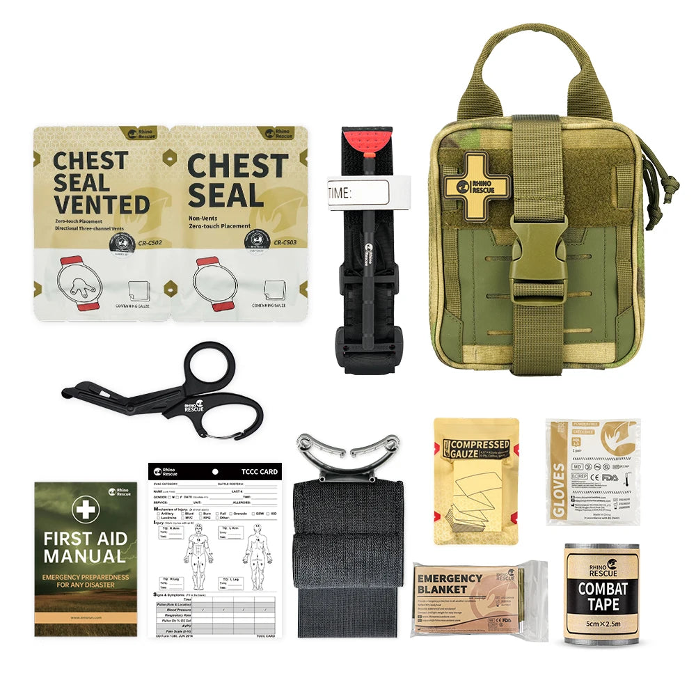 Rhino Rescue EDC MOLLE First Aid Kit for Camping