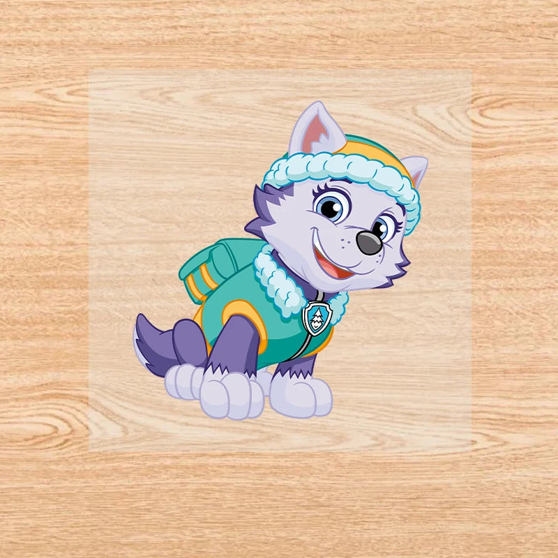 PAW Patrol-Autocollants de vêtements de dessin animé mignons, fer sur des patchs, autocollants de transfert de chaleur Anime Kawaii, cadeau de bricolage cool, fête de vacances by LSDLBoutique.ch