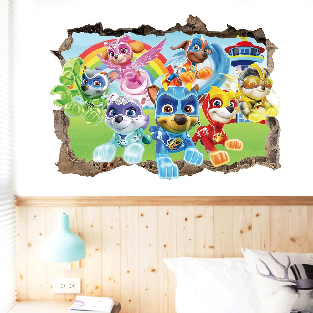 Autocollants Muraux Paw Patrol pour la Décoration de la Maison, Adhésifs Mignons, Anime Skye Chase, Graffiti Décoré, Cadeaux d'Anniversaire pour Garçon et Fille by LSDLBoutique.ch