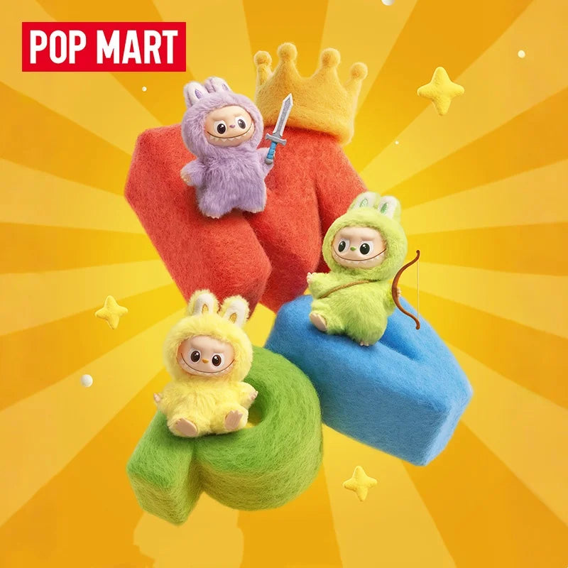 Pop Mart Monsters Mehrfarbige PVC-Brosche Kawaii Kollektion Blindbox