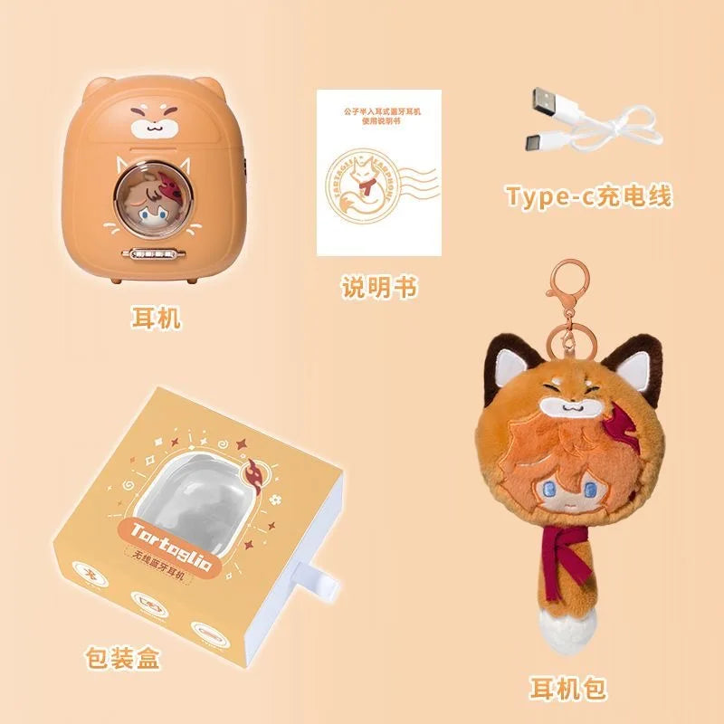 Venti Genshin Impact casque Anime cadeau mignon personnalisé HIFI Bluetooth 5.4 casque Cosplay actif suppression du bruit écouteurs