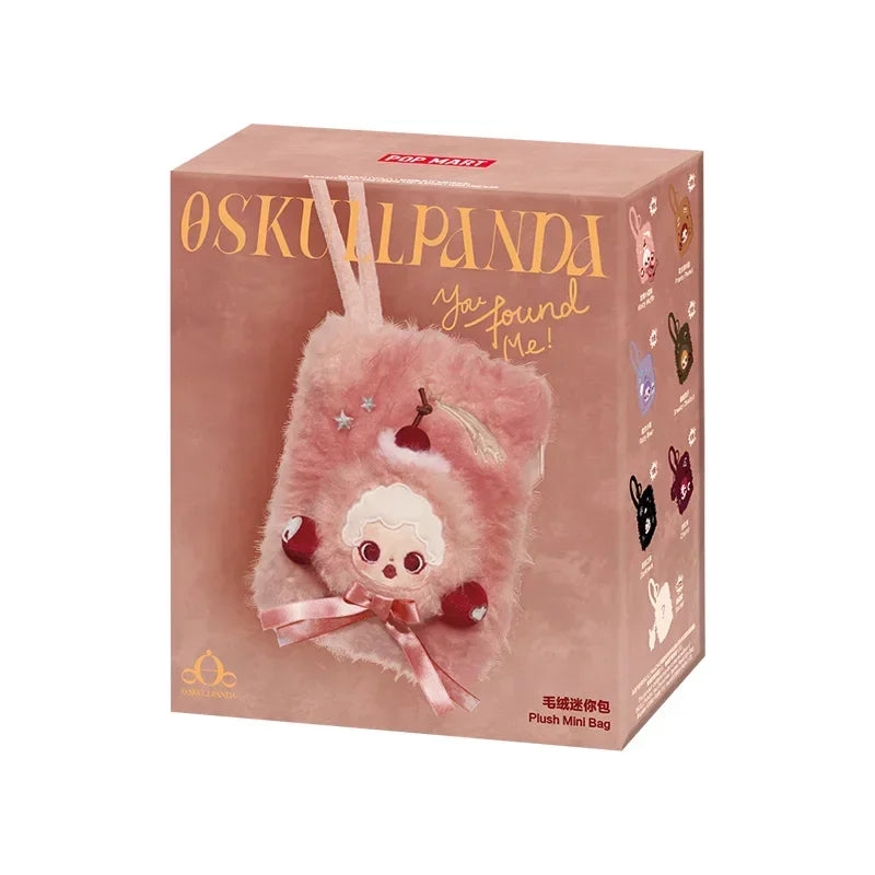 POP MART SkullPanda Mini-Tasche Blindbox Plüschtier Braun