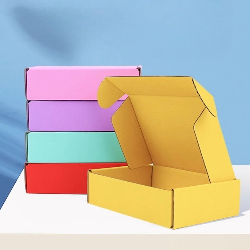 Thick Folding Box, Triple Layer Cardboard, Pack of 10 Colors