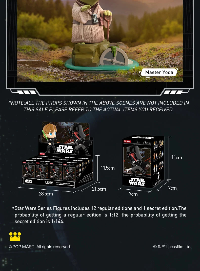 POP MART Star Wars série boîte aveugle devinez sac boîte mystère jouets poupée mignon Anime Figure ornements cadeau by LSDLBoutique.ch