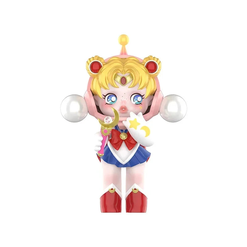 Pop Mart Panda-Figur Totenkopf Sailor Moon PVC Blindbox