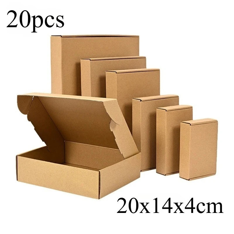 Brown Corrugated Mailer Box Shipping Packs 5 10 20