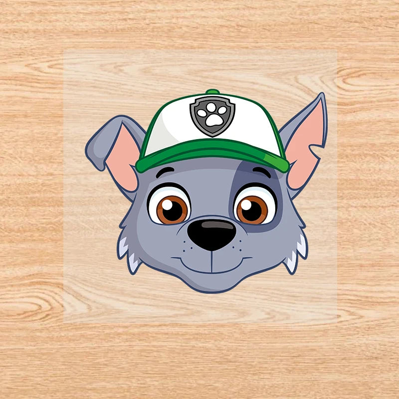 PAW Patrol-Autocollants de vêtements de dessin animé mignons, fer sur des patchs, autocollants de transfert de chaleur Anime Kawaii, cadeau de bricolage cool, fête de vacances by LSDLBoutique.ch