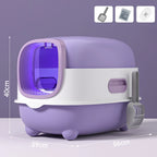 Odor Isolation, Dual-purpose, Foldable Design, Can Accommodate Cats Weighing Less T ,Closed Cat Litter Box, Splash Proof