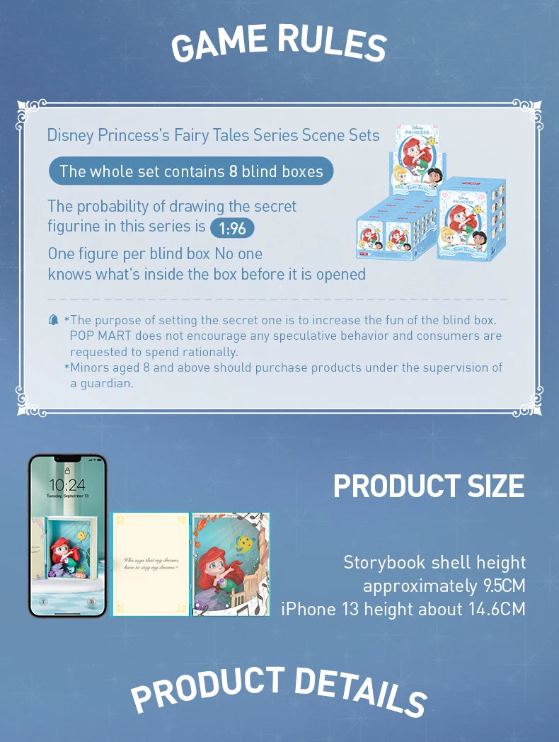 POP MART Disney Princess Fairy Tales Scene Set Blind Box