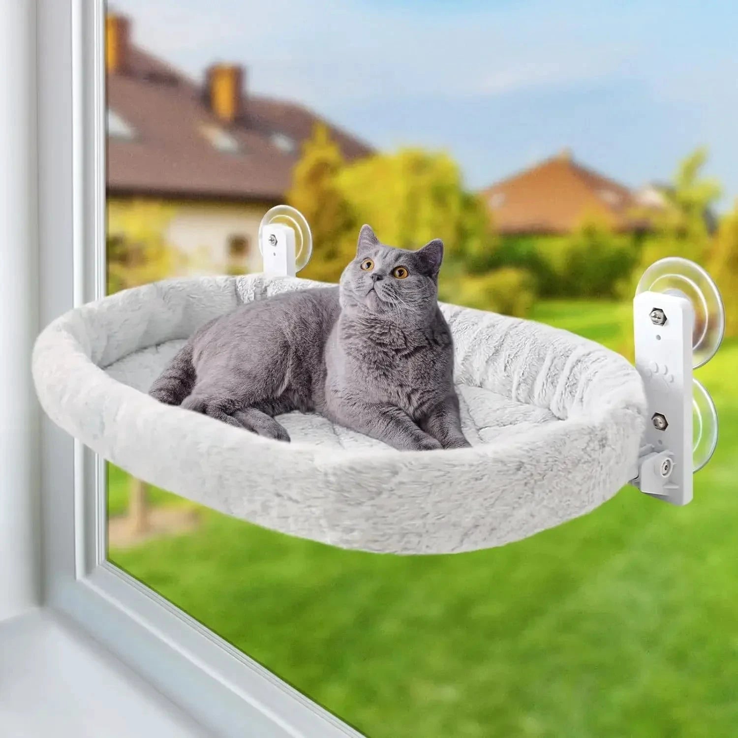 Hamac d’Hiver pour Chat – Habitat Fenêtre à Ventouses Renforcées - LSDLBoutique