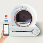 Smart Cat Litter Box Wholesale Luxury Plastic Pet Semi Enclosed Large Self Cleaning Automatic Cat Toilet