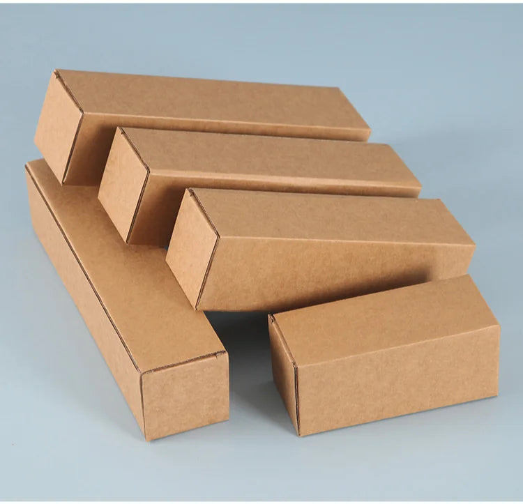 Corrugated Rectangular Cardboard Packaging Boxes, Pack of 20