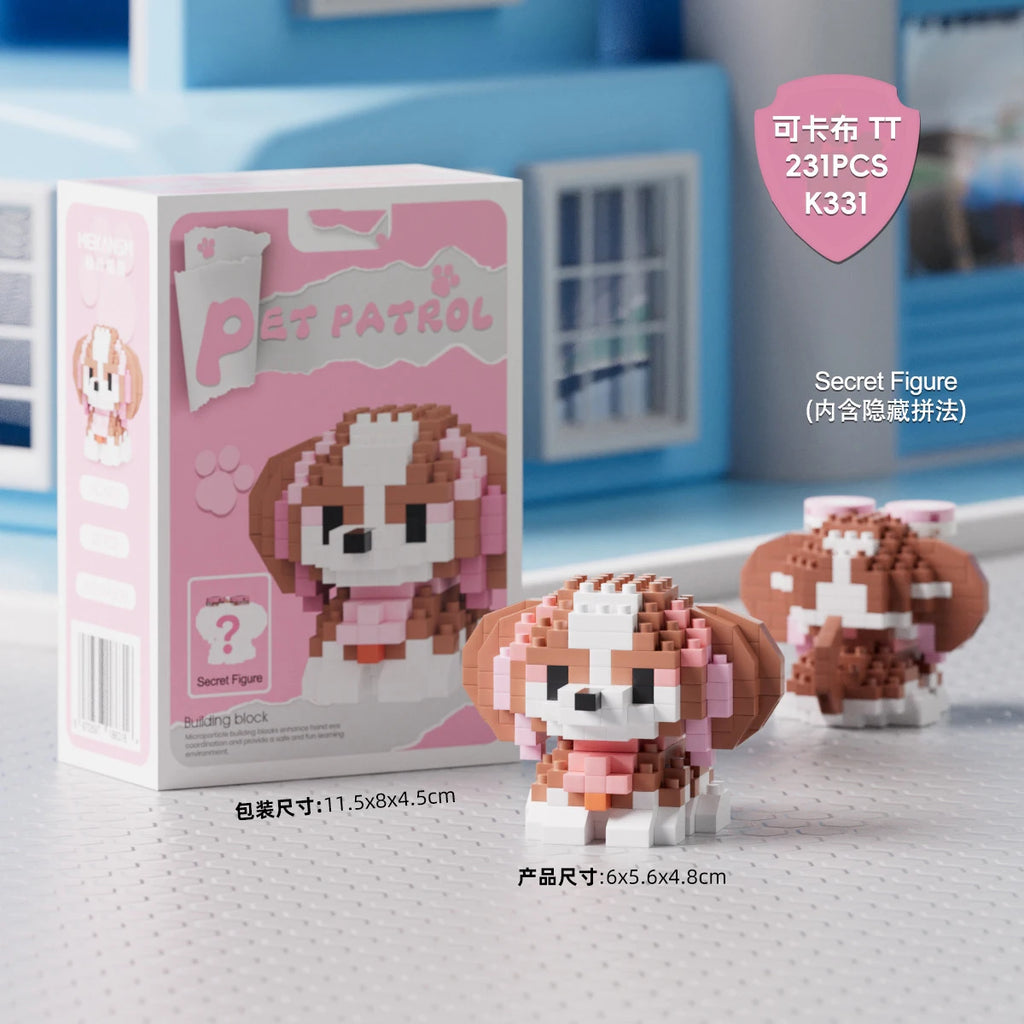 Mini Blocs De Construction Animal Chiens Chats Kit A Assembler Jouets Educatifs Pour Enfants 10 12 Ans Cadeau by LSDLBoutique.ch