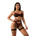 Léa's Secrets Red and Black Lace Set Edition