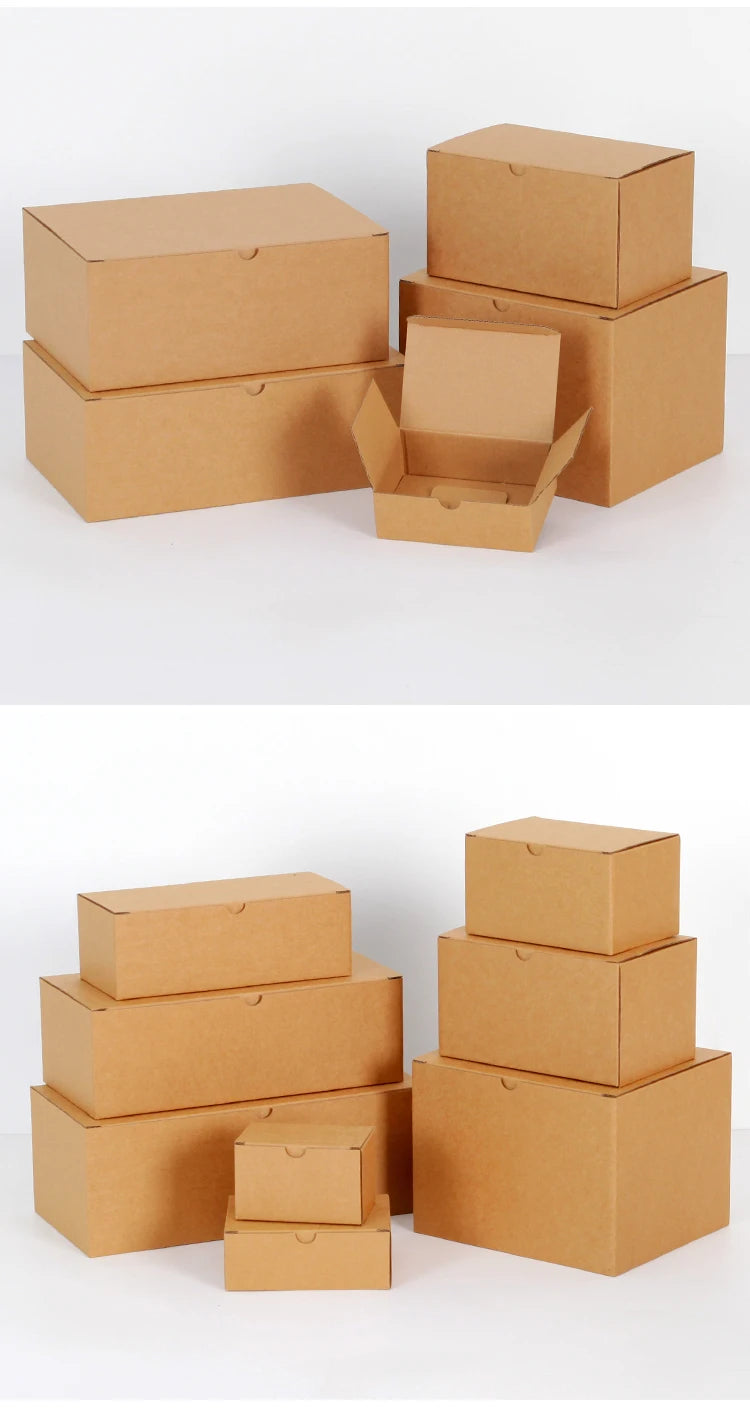 Folding Corrugated Paper Boxes, Pack of 20 for Shipping