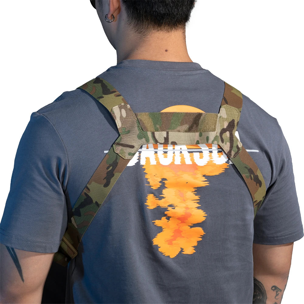 Spanker Tactical Chest Pouch Camouflage Nylon Cordura MOLLE