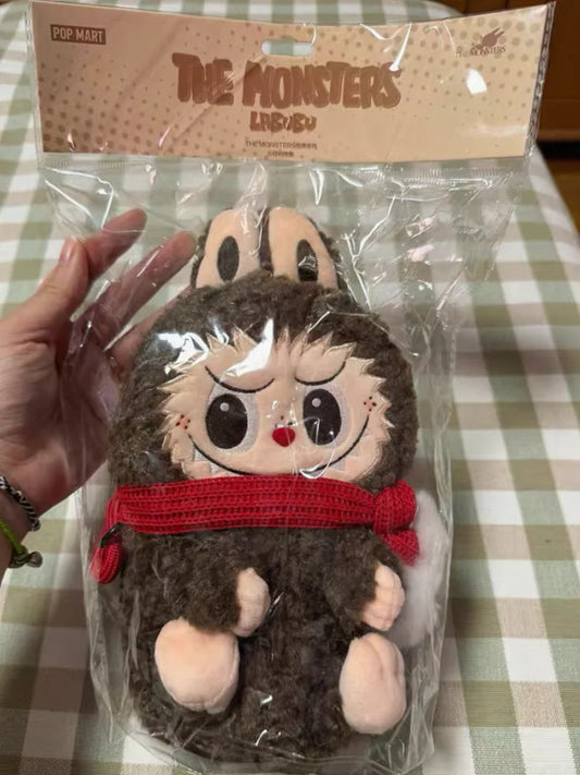 POP MART – figurine de dessin animé LABUBU The Monsters, série classique, poupée en peluche, sac à bandoulière, boîte aveugle, Collection d'ornements, cadeaux de noël