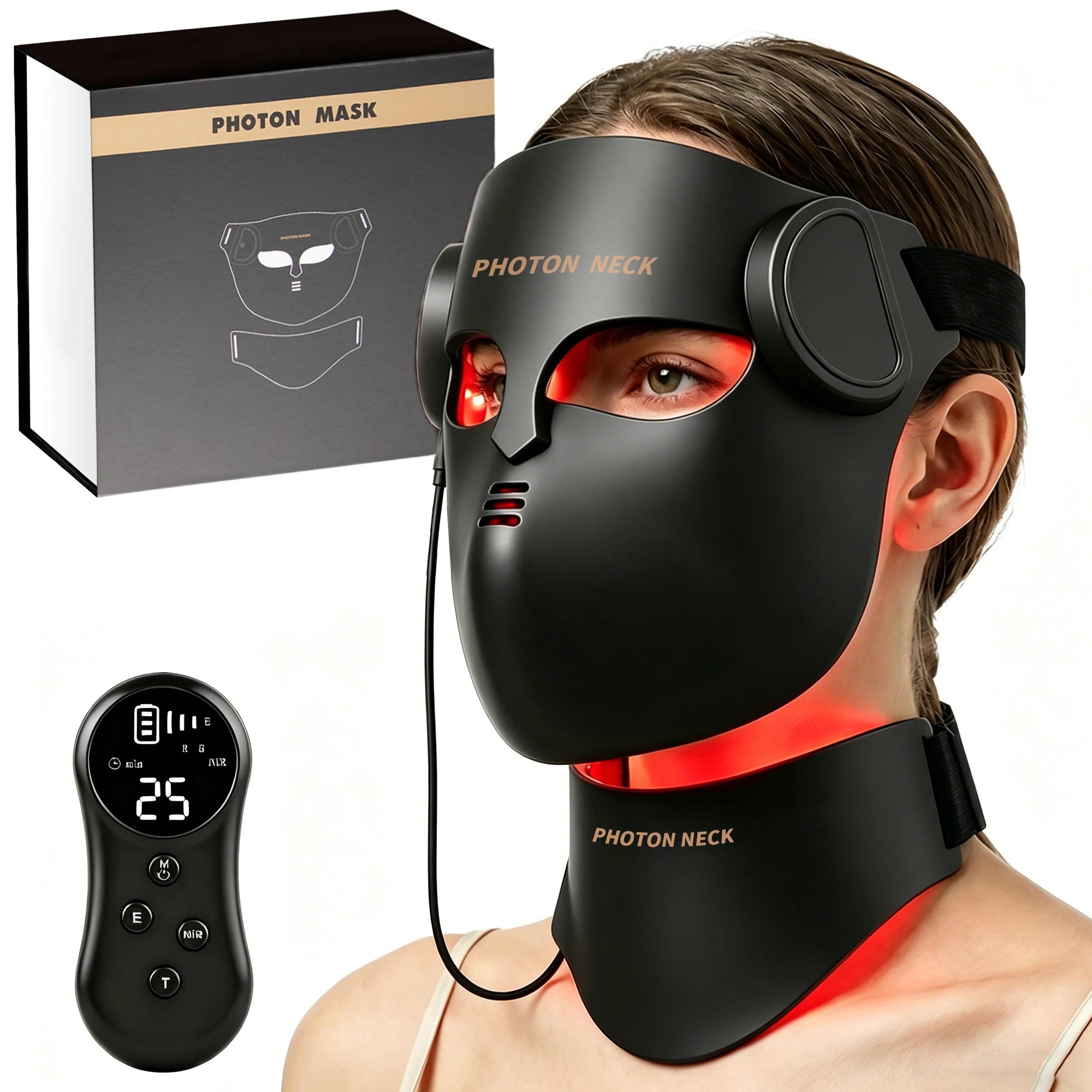 Masque LED Visage et Cou 8 couleurs