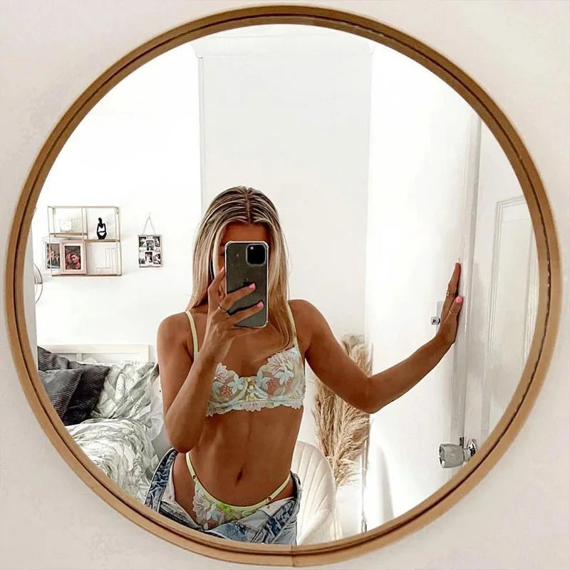 Léas Geheimnisse Grünes Spitzen-Mesh-Dessous-Set