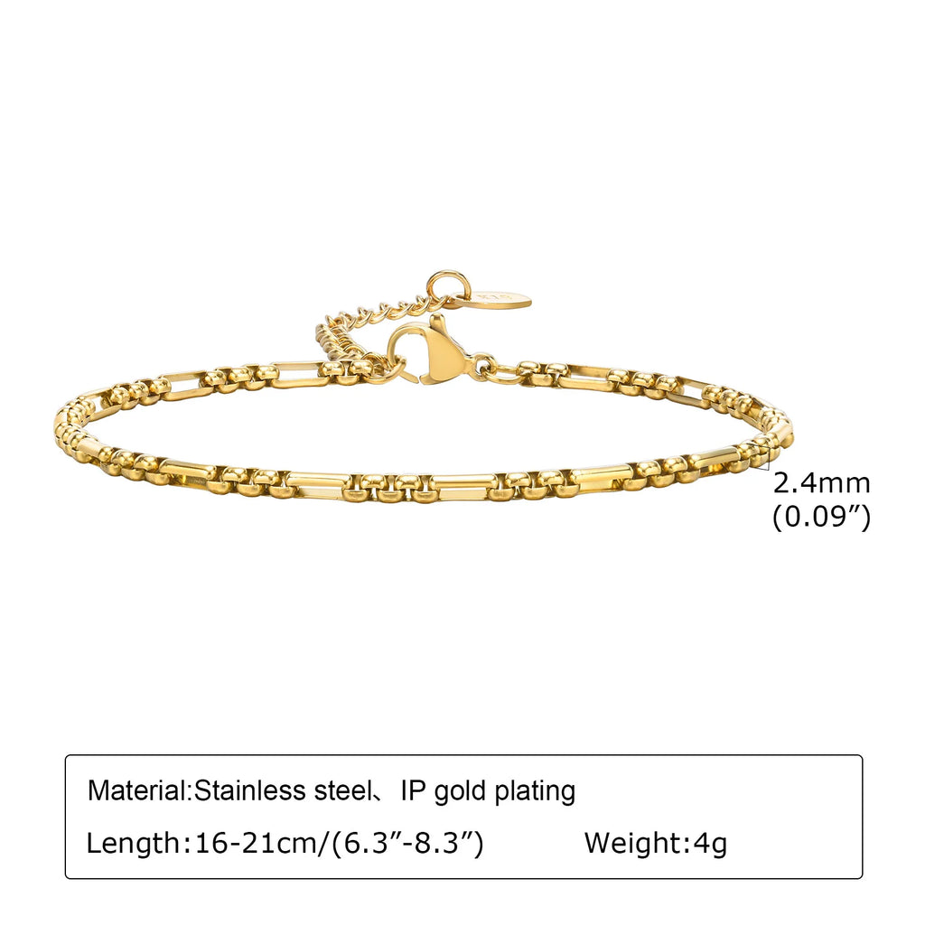 Bracelet trombone réglable – Acier inoxydable