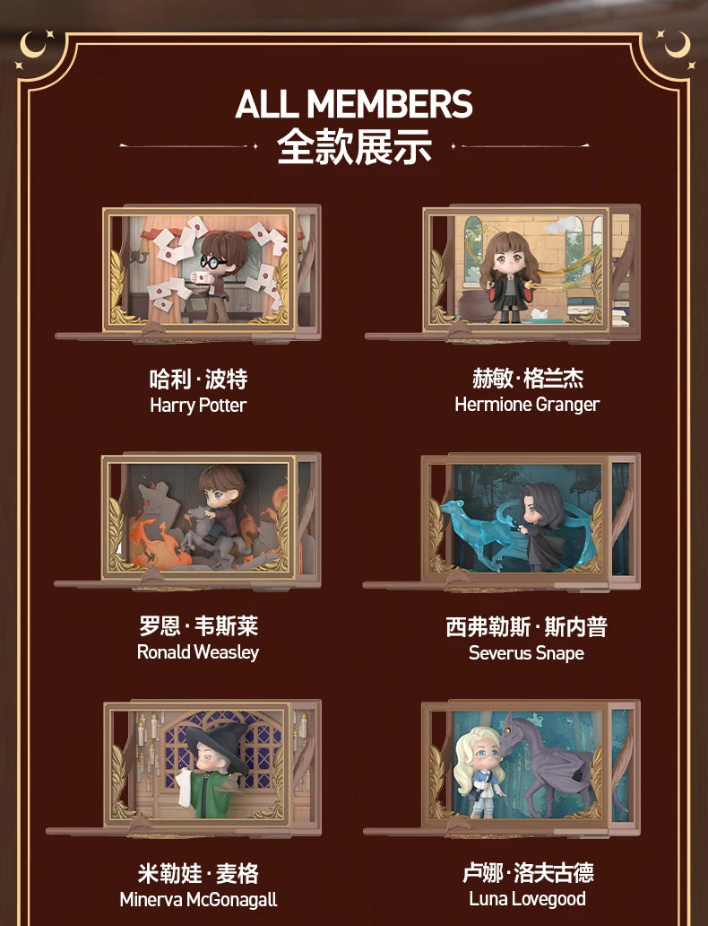 POPMART Harry Potter Poudlard série biographique boîte aveugle devinez sac jouets originaux poupée mignon Anime Figure ornements cadeau by LSDLBoutique.ch