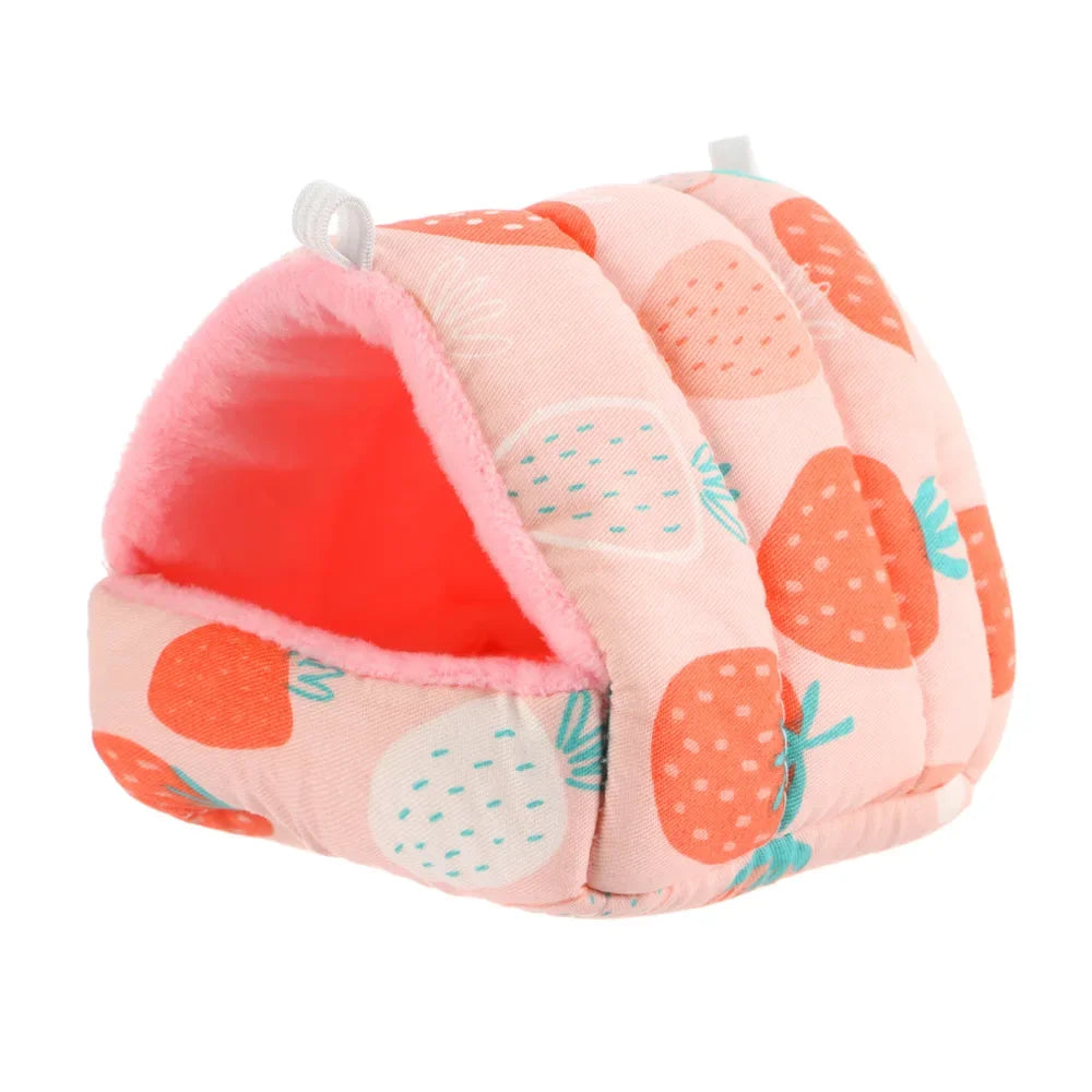 Lit De Couchage Dessin Animé Mignon Pour Lapin Souris Hamster Animal De Compagnie Maison Hivernale Chaude En Flanelle by LSDLBoutique.ch