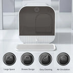 Cat Litter Box Fully Enclosed Splash-proof Cat Toilet with Litter Scoop Large Capacity Drawer Type Cat Litter Box Cat Accessorie