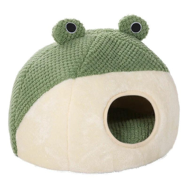 Nid Grenouille Peluche Vert pour Chat - LSDLBoutique